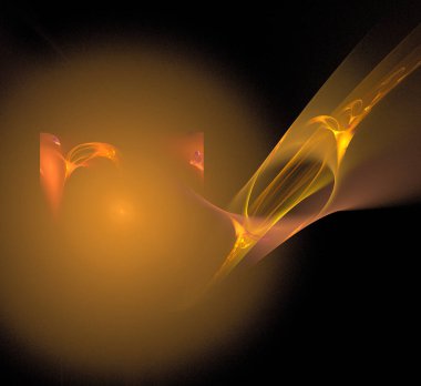 Dijital fraktal resimlerinden birinin resmi