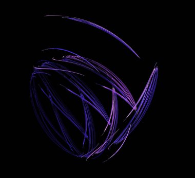 Dijital fraktal resimlerinden birinin resmi