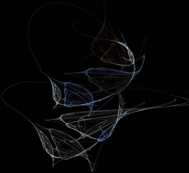 Dijital fraktal resimlerinden birinin resmi