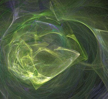 Dijital fraktal resimlerinden birinin resmi