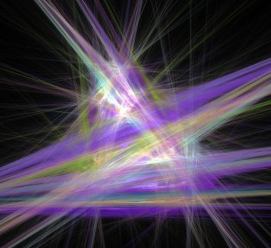 Dijital fraktal resimlerinden birinin resmi