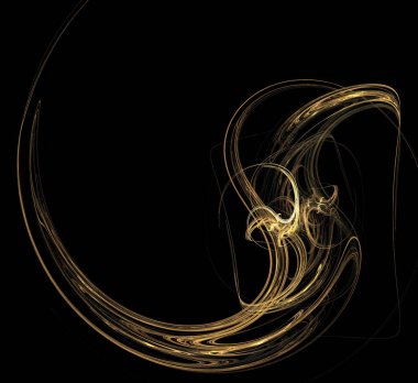 Dijital fraktal resimlerinden birinin resmi