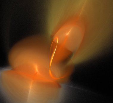 Dijital fraktal resimlerinden birinin resmi