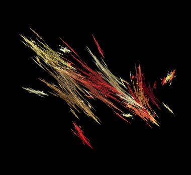 Dijital fraktal resimlerinden birinin resmi