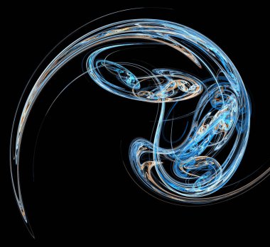 Dijital fraktal resimlerinden birinin resmi