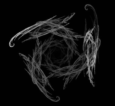 Dijital fraktal resimlerinden birinin resmi