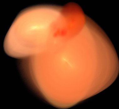 Dijital fraktal resimlerinden birinin resmi