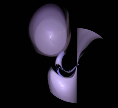 Dijital fraktal resimlerinden birinin resmi