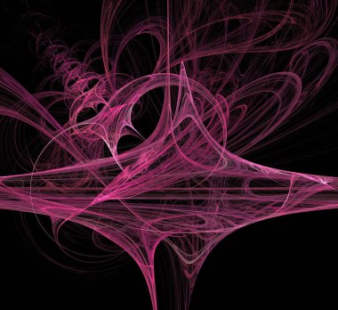 Dijital fraktal resimlerinden birinin resmi