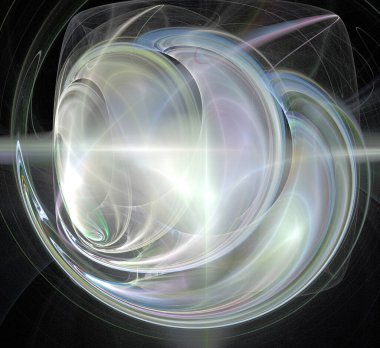 Dijital fraktal resimlerinden birinin resmi