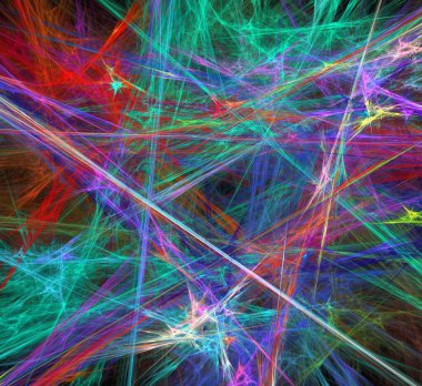 Dijital fraktal resimlerinden birinin resmi