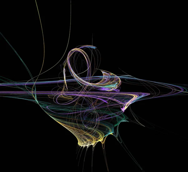 Dijital fraktal resimlerinden birinin resmi