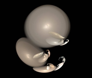 Dijital fraktal resimlerinden birinin resmi