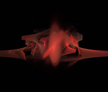 Dijital fraktal resimlerinden birinin resmi