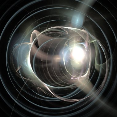 Dijital fraktal resimlerinden birinin resmi