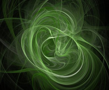 Dijital fraktal resimlerinden birinin resmi