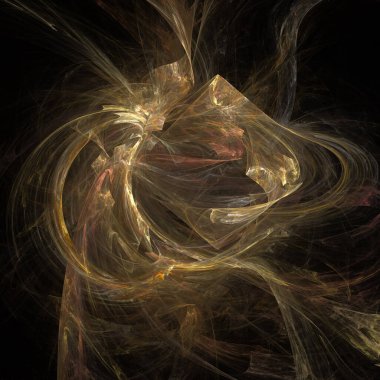 Dijital fraktal resimlerinden birinin resmi