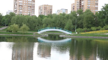 Şehir parkında bahar