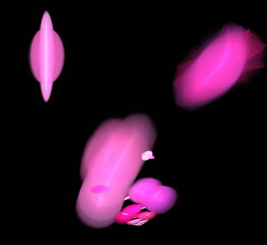 Dijital fraktal resimlerinden birinin resmi