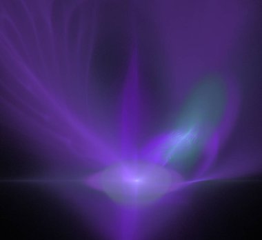 Dijital fraktal resimlerinden birinin resmi