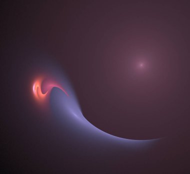 Dijital fraktal resimlerinden birinin resmi