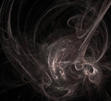 Dijital fraktal resimlerinden birinin resmi