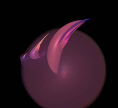 Dijital fraktal resimlerinden birinin resmi