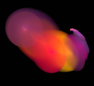 Dijital fraktal resimlerinden birinin resmi