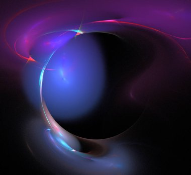 Dijital fraktal resimlerinden birinin resmi