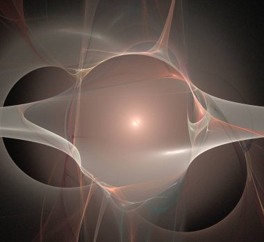 Dijital fraktal resimlerinden birinin resmi