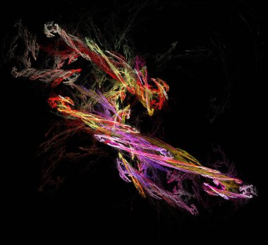 Dijital fraktal resimlerinden birinin resmi