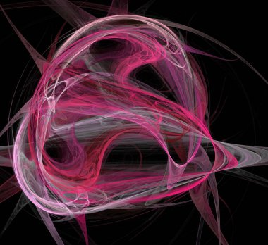 Dijital fraktal resimlerinden birinin resmi