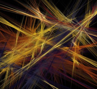 Dijital fraktal resimlerinden birinin resmi