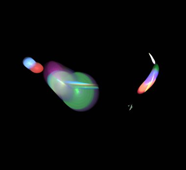 Dijital fraktal resimlerinden birinin resmi