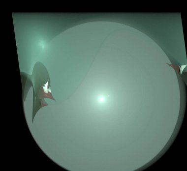 Dijital fraktal resimlerinden birinin resmi