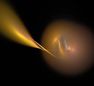 Dijital fraktal resimlerinden birinin resmi