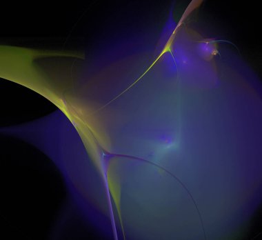 Dijital fraktal resimlerinden birinin resmi