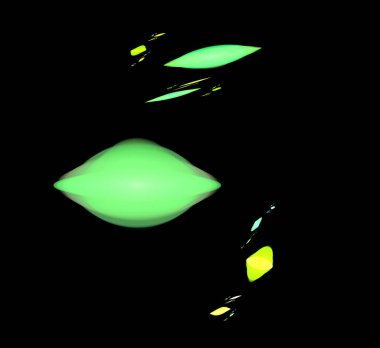 Dijital fraktal resimlerinden birinin resmi