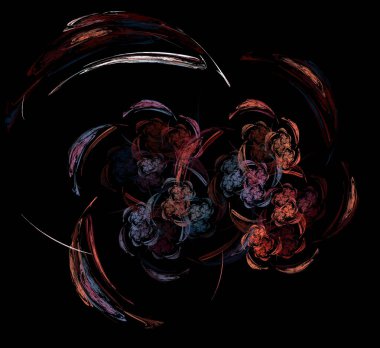 Dijital fraktal resimlerinden birinin resmi