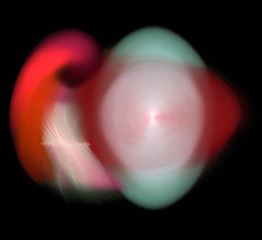 Dijital fraktal resimlerinden birinin resmi