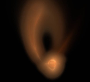 Dijital fraktal resimlerinden birinin resmi