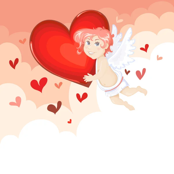 Lindo Cupido — Vector de stock