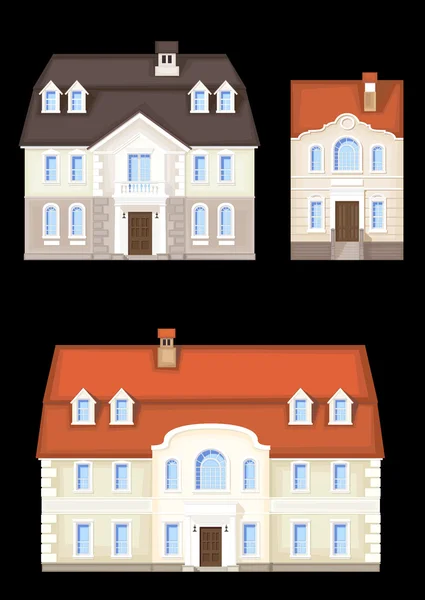 Maison, ensemble vectoriel — Image vectorielle