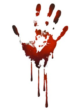 Bloody handle print clipart