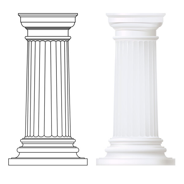 Classic style column