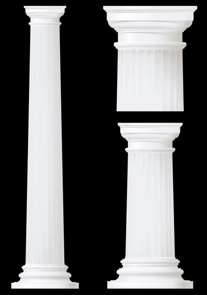 Conjunto de columnas de estilo clásico, dibujo vectorial — Archivo Imágenes Vectoriales