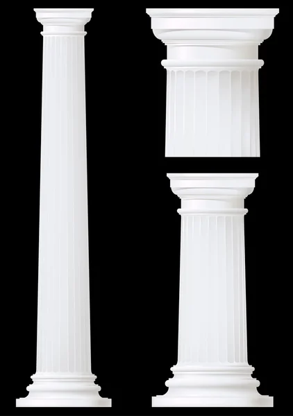 Conjunto de columnas de estilo clásico, dibujo vectorial — Vector de stock