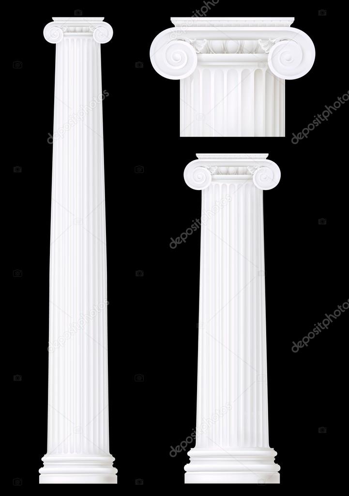 Classic style column set ,vector drawing