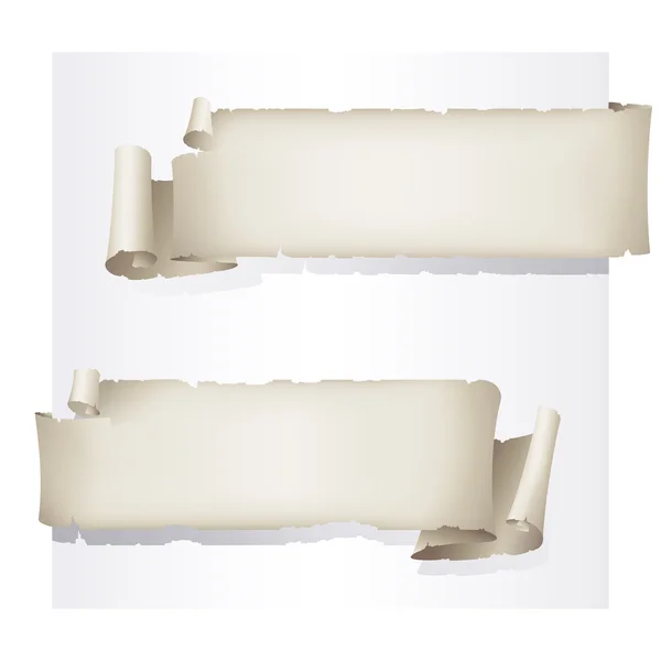 Стара папір банери — стоковий вектор