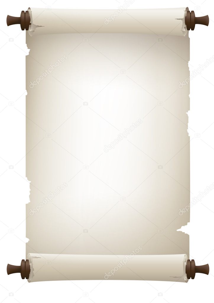 Old paper banner , vector drawing